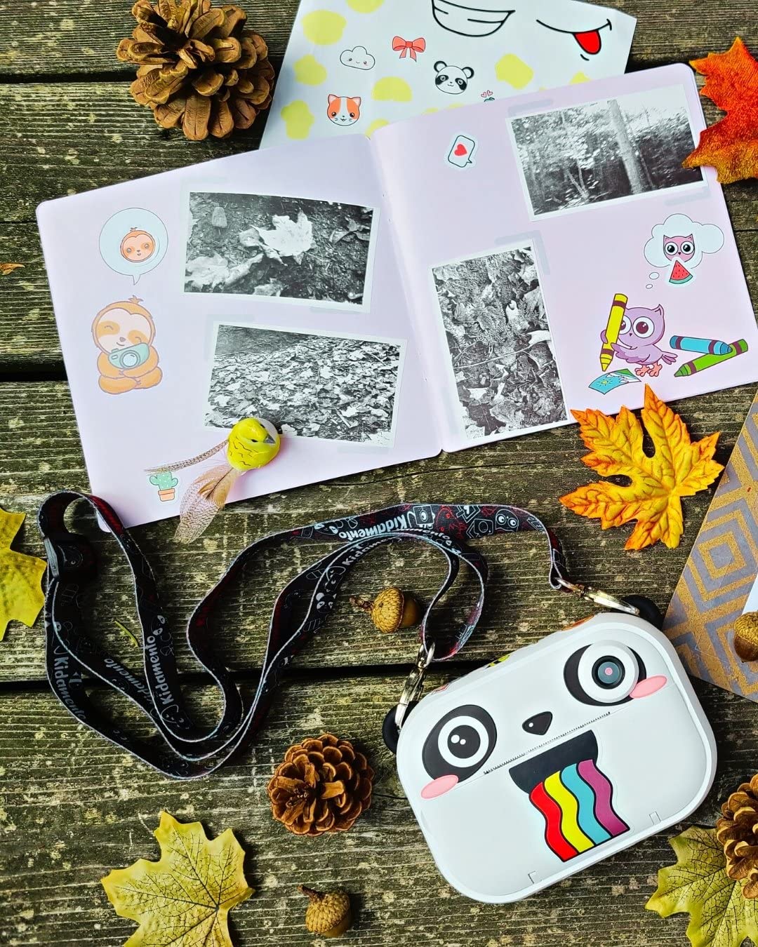 Kidamento Instant Print Kids Camera Original Bpa Free Bps Free Thermal Printing Paper Roll Refill Set 57Mm 2 1/4 Inch Width Up T